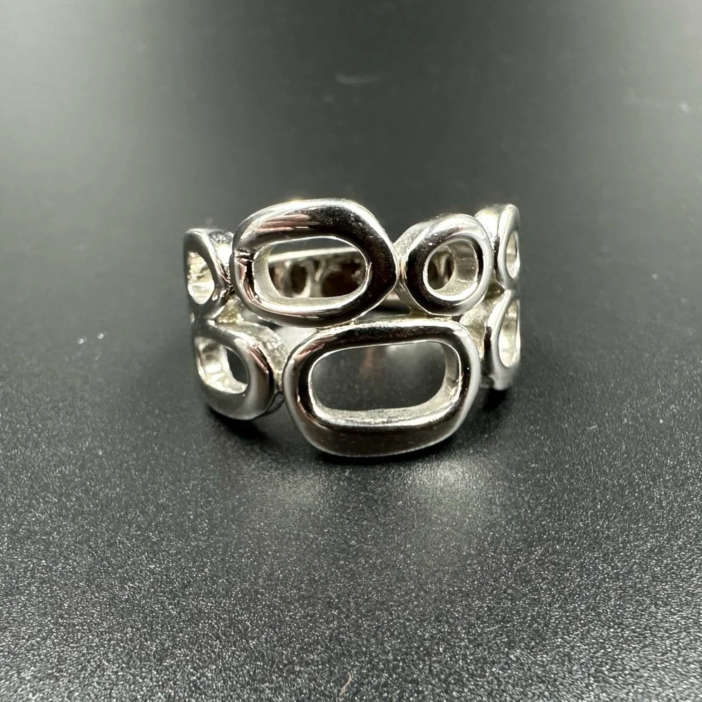 Lia Sophia Structure Ring Silver Plate